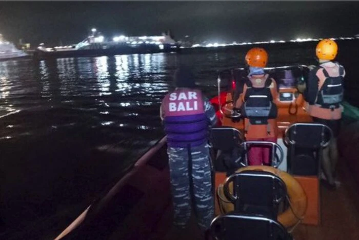 A ferry with 65 people sank near Bali