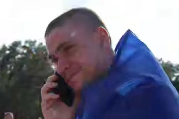 Lubinets showed the first emotions of those returned from captivity: tears and calls home