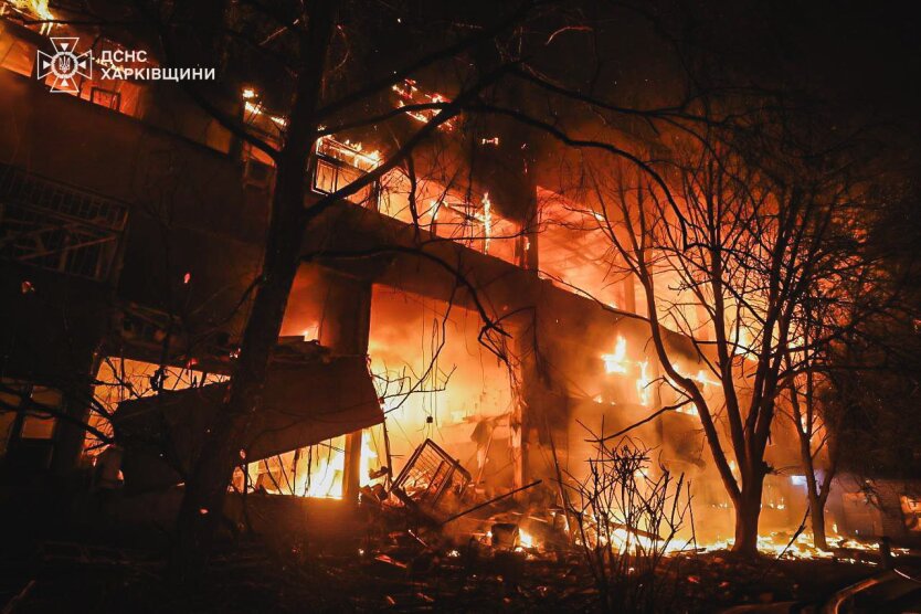 The enemy launched a massive drone strike on Kharkiv: consequences of the 'hits'